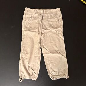 Ann Taylor Loft tan cargo pants size 2